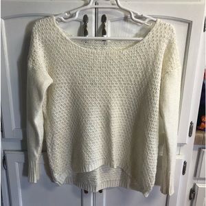 Woman large, cream, knit sweater, bundle 3 $10 items for $20